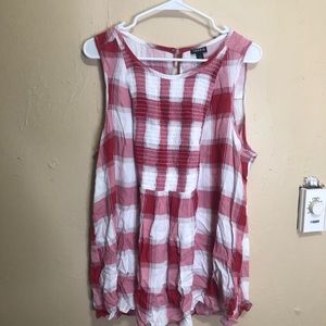 Torrid Red Picnic Blanket Tank Top